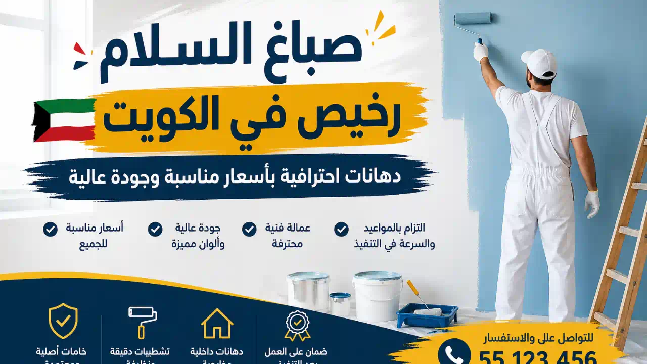 صباغ السلام رخيص في الكويت | دهانات احترافية بأسعار مناسبة وجودة عالية