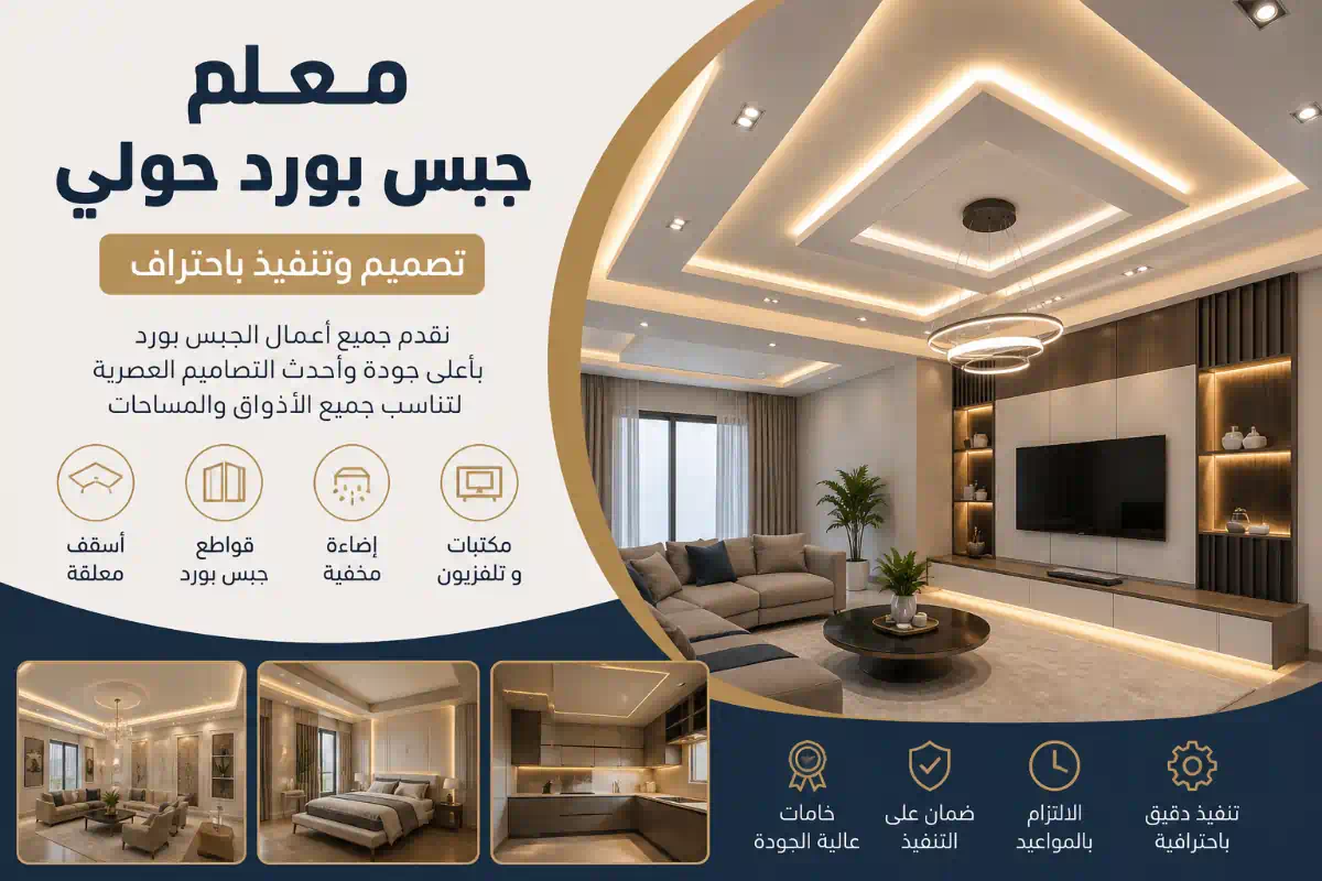 معلم جبس بورد حولي